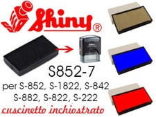 cuscinetto d'inchiostro x Timbri S842, S852, cartuccia, ricambio, tampone