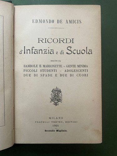 Edmondo amicis ricordi - amicis,,