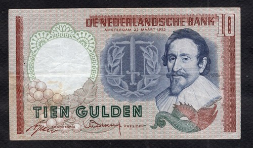 Pays bas gulden 1953 etat - pays-bas,