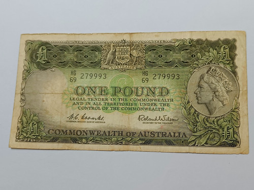 Banconota australia one - one,