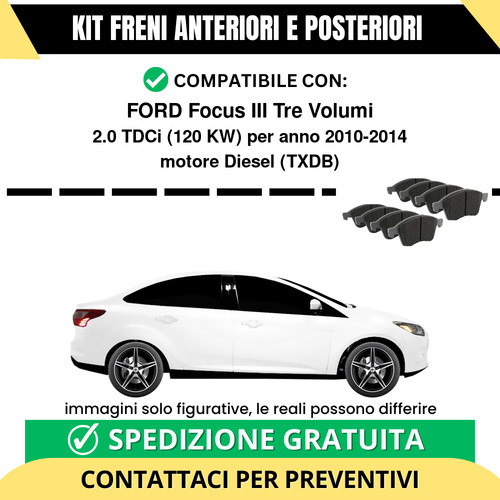 Pastiglie freno ant post - +,