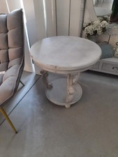 Tavolino, rotondo in legno