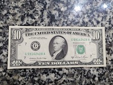Banconota 10 Dollari Americani Rara Serie G  1981 Come Nuova