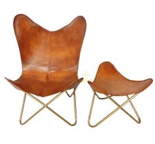 Sedia A Farfalla In Pelle