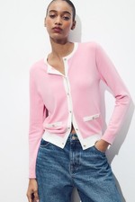 Giacca maglia Zara orlo a