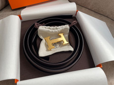 Cintura Hermès 32mm Nero