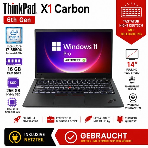 Lenovo thinkpad carbon - lenovo, 6th