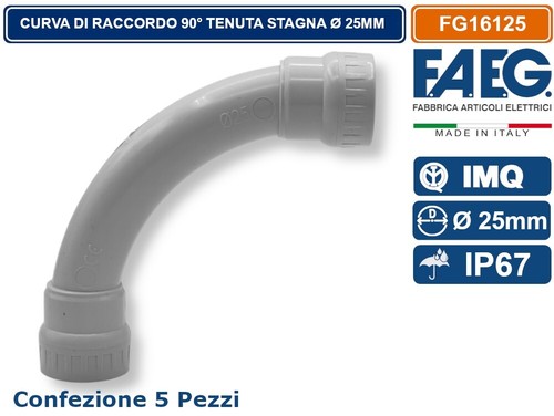 Pezzi curva raccordo 90 - 5, di