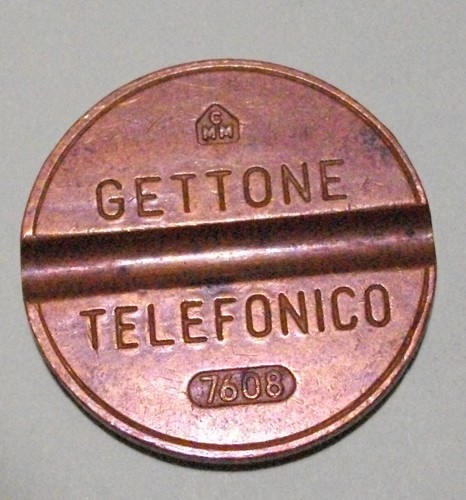 Gettone telefonico sip 7608 - gettone,
