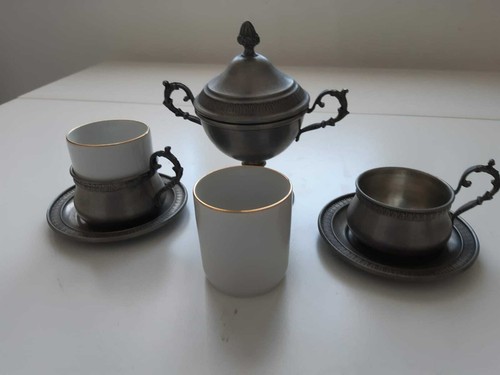 Servizio caffè peltro - caffè,