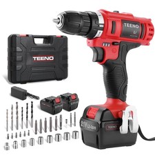 Avvitatore a Batteria 21V 2 Velocità Trapano a Batteria 2 Batterie al Litio