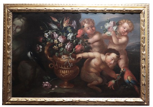 Natura morta con putti - natura,