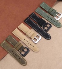 Cinturino orologio pelle verde beige nero marrone 23mm compatibile CASIO PROTREK