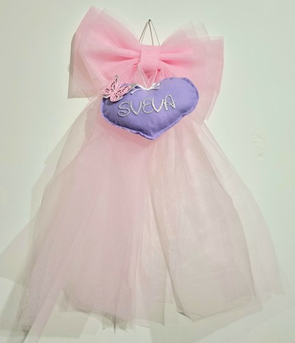 Fiocco nascita per bimba rosa