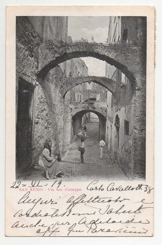 Cartolina antica san remo - cartolina,