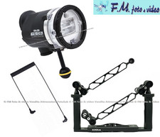 Kit Sea&Sea YS-D3 Flash Subacqueo & Staffa con 2 Impugnature Bracci e Camp 