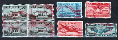 United states postage air - states,