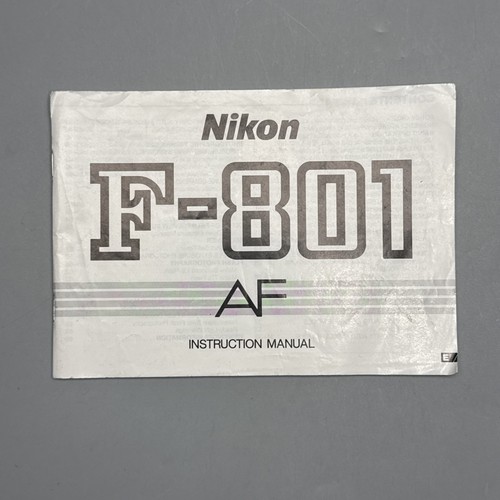 Nikon 801 manuale - f-801,