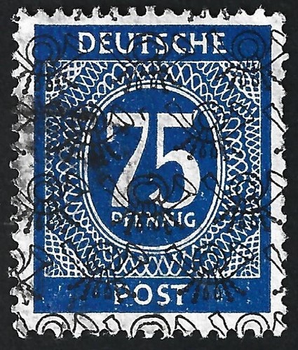Germania 598 1948 corni - germania, #598