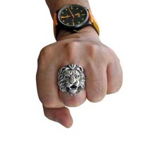 Anello leone uomo in - anello,