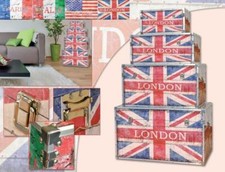 Scatola Baule Pouf flag