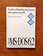 Microsoft MS DOS 6.2 Manuale dell'utente