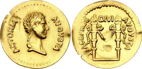 Impero romano aureus - aureus, 41-45