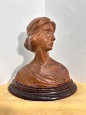 Scultura in legno Epoca Liberty Firmata C. Scattareggia