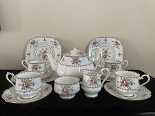 Royal Albert Set da tè per dessert 15 pezzi Petit Point teiera e altro 4 porzioni