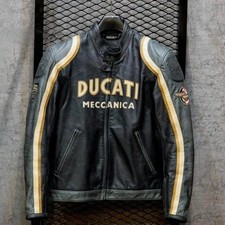 Giacca pelle vintage ducati - giacca, in