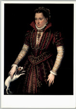 Cartolina Lavinia Fontana Ritratto di nobildonna 1580 Museo Nazionale delle Donne