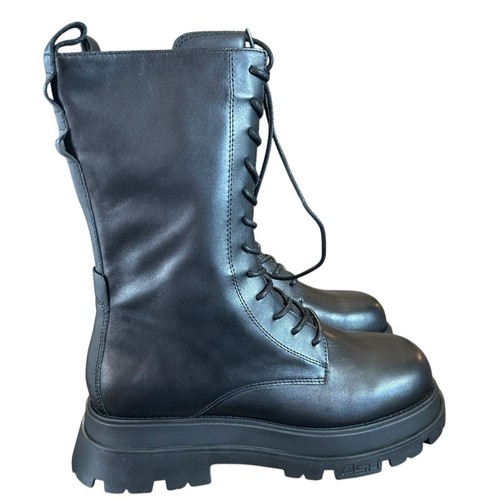 Ash elton black leather - ash,