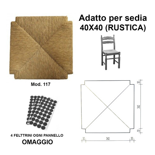 Set sedute paglia seduta - sedute,