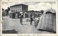 Bellaria - La Spiaggia - Hotel Miramare - Viaggiata per la Libia -  1936 Rimini