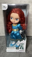 NUOVA bambola Disney Store Animators Collection Animator 16" - Merida Brave SIGILLATA