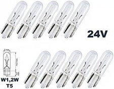 10 LAMPADINE T5 W1.2 24V W1.2