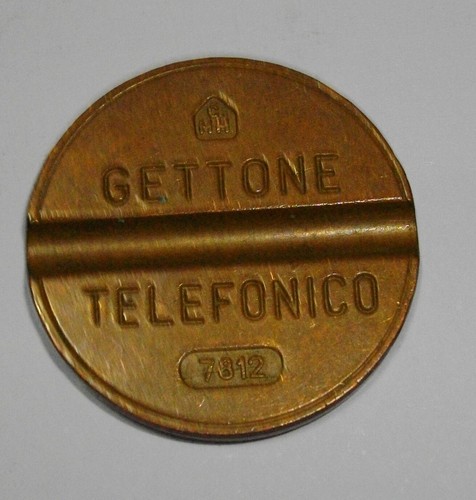 Gettone telefonico sip 7812 - telefonico,