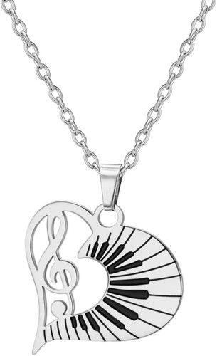 Collana con cuore - collana, nota