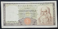 50000 LIRE LEONARDO 19/07/1970
