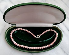 BELLISSIMA COLLANA UNIFORME IN AUTENTICO CORALLO ROSA VARIEGATO.