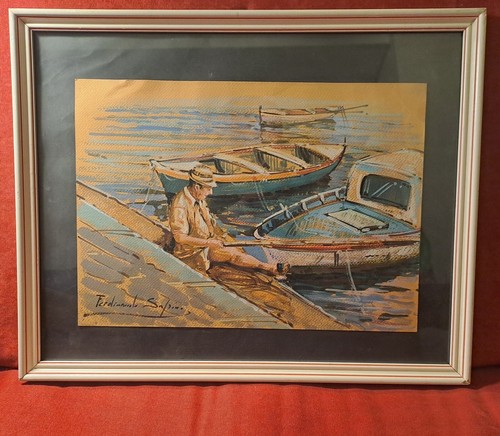 Quadro antico pittura su - quadro,