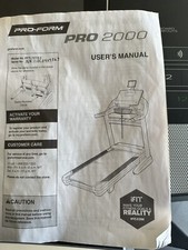 pro-form pro 2000 treadmill