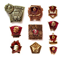 Vintage Set ВЛКСМ Spilla