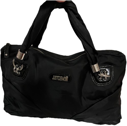 Just cavalli borsa nera - just, nylon