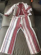 ABITO DONNA ALBERTO ASPESI BLU LINO TG S/42 PEZZO UNICO COZZE