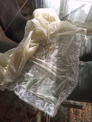 Antica tulle zanzariera - , culla