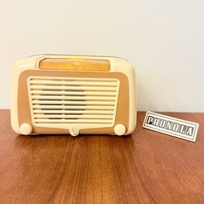 RADIO VINTAGE PHONOLA 5543R BACHELITE BICOLORE D’EPOCA A VALVOLE 1953 DESIGN
