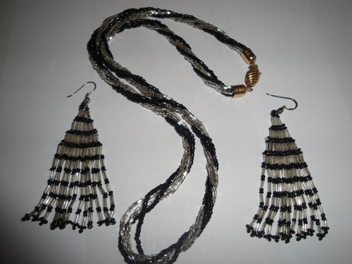 Parure collana torchon - parure, e