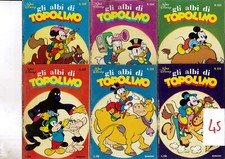 TOPOLINO ALBI  6 FUMETTI