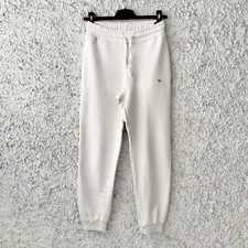 WELCOME PANTALONE TUTA DONNA JOGGERS WOMAN BIANCO PANNA POLSINI